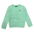 FELPA IN COTONE BAMBINO GIROCOLLO MENTA