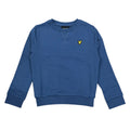 FELPA IN COTONE BAMBINO GIROCOLLO BLU