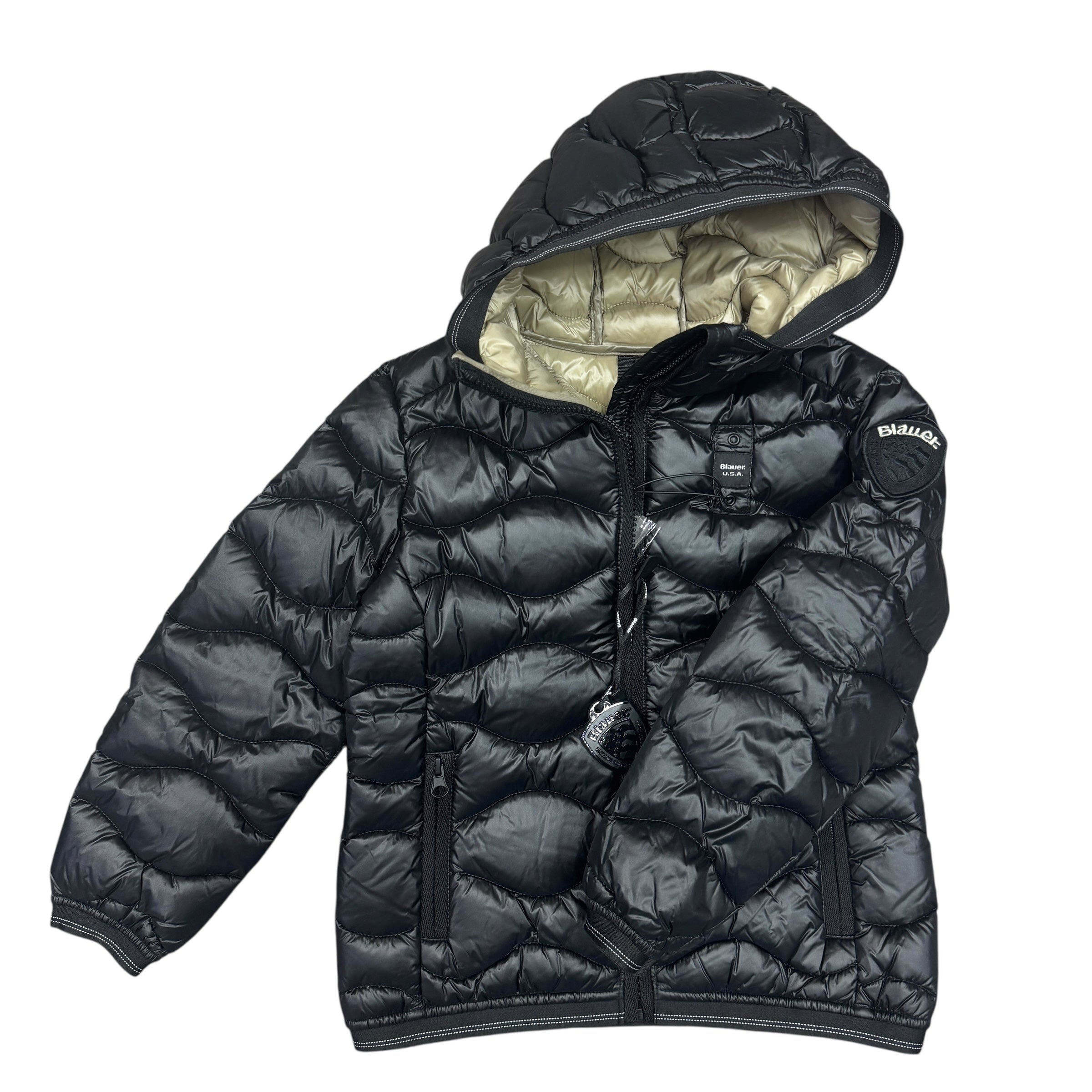 PIUMINO BAMBINA BLAUER LOWELL NERO