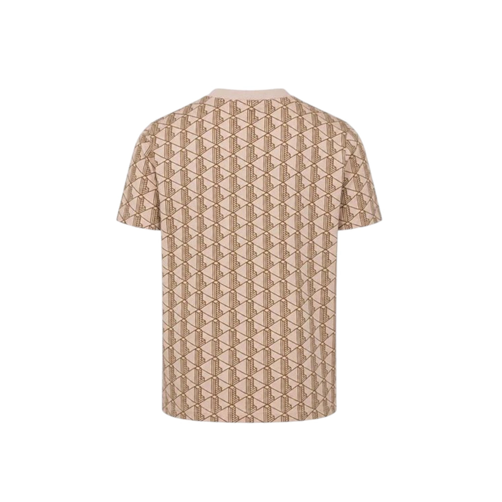 T-SHIRT IN COTONE MONOGRAMMA ROSA