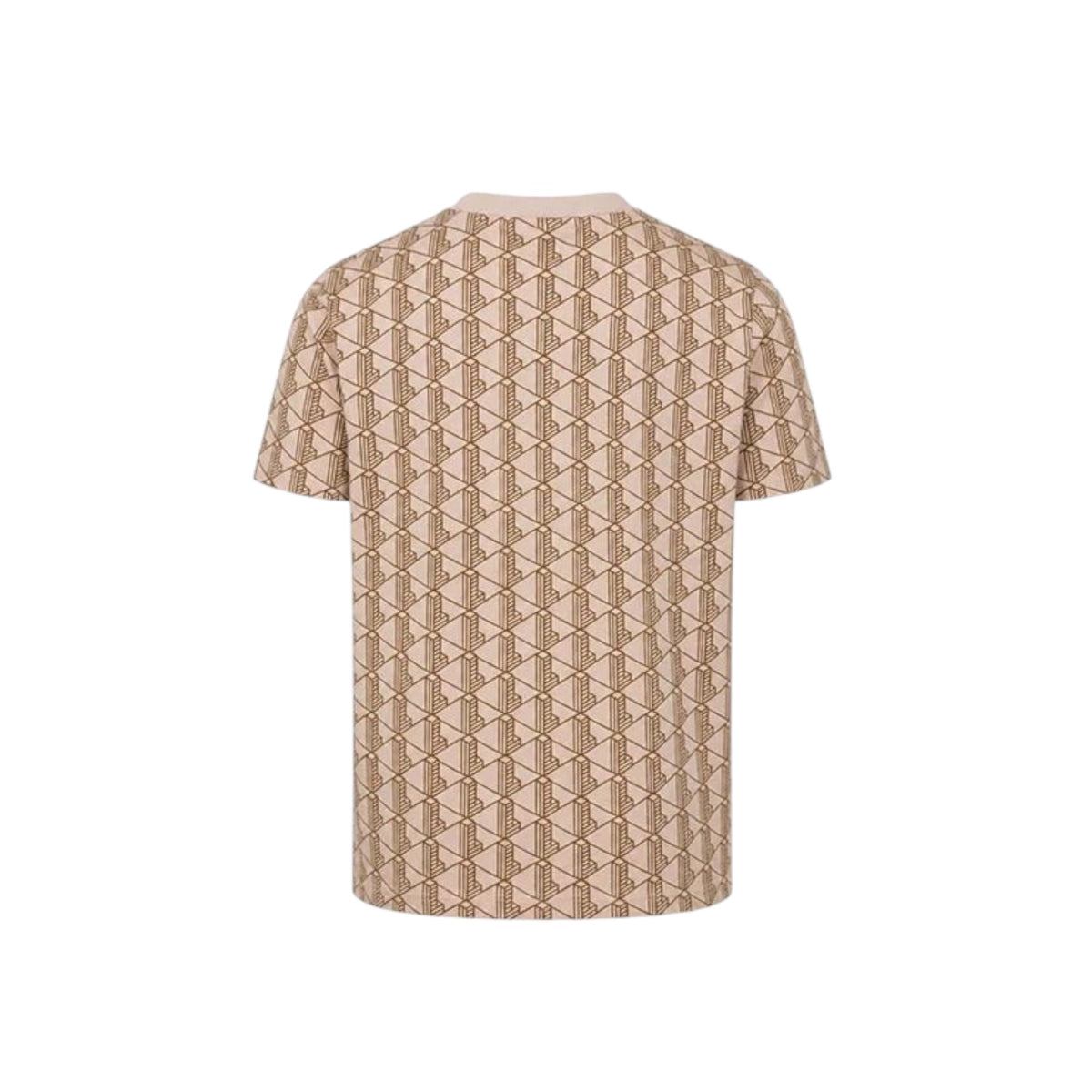 T-SHIRT IN COTONE MONOGRAMMA ROSA