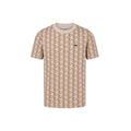 T-SHIRT IN COTONE MONOGRAMMA ROSA