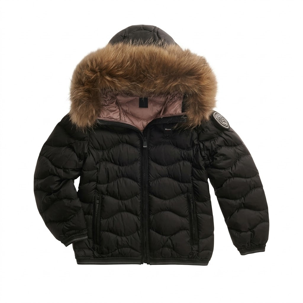 PIUMINO AD ONDE ARION JUNIOR BAMBINA NERO