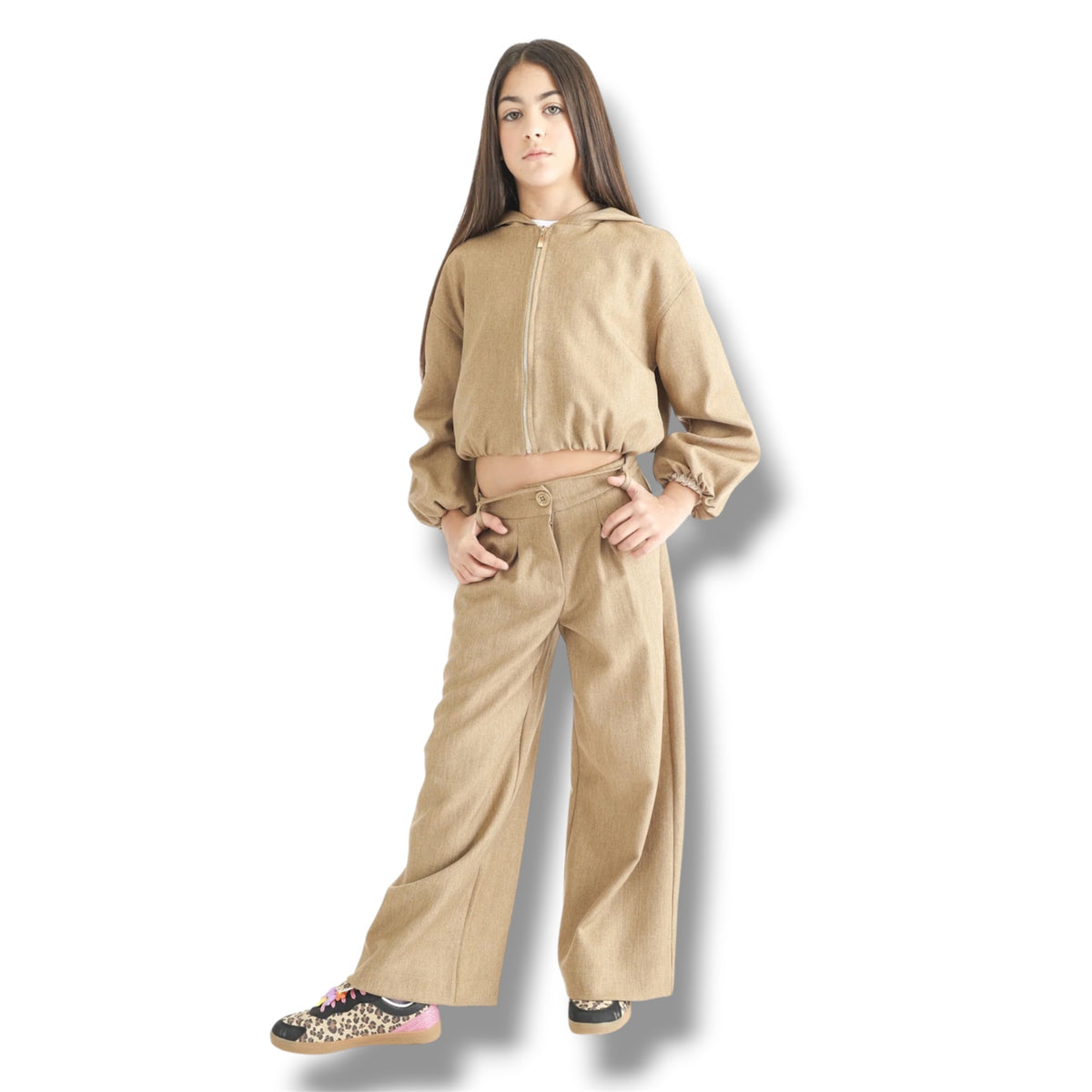 COMPLETO BAMBINA BEIGE