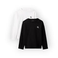 CONFEZIONE 2 MAGLIE IN COTONE BIANCA NERA