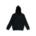 FELPA IN COTONE CAPPUCCIO BAMBINO NERO