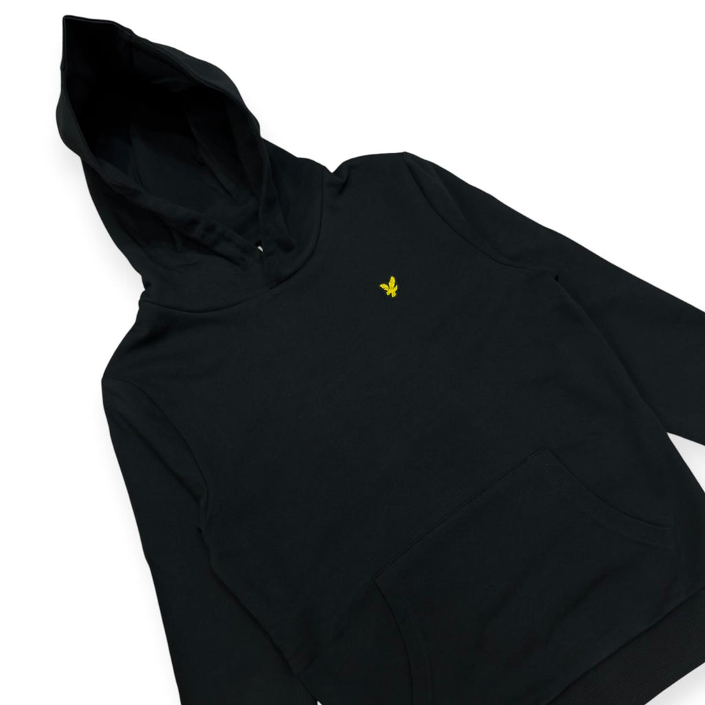 FELPA IN COTONE CAPPUCCIO BAMBINO NERO