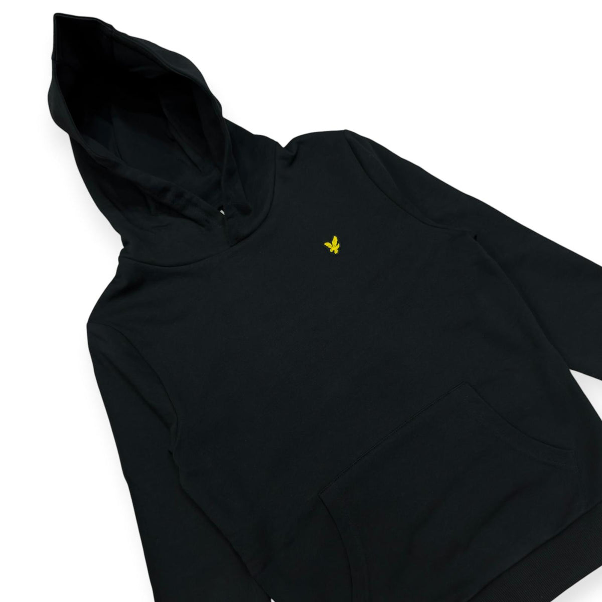 FELPA IN COTONE CAPPUCCIO BAMBINO NERO