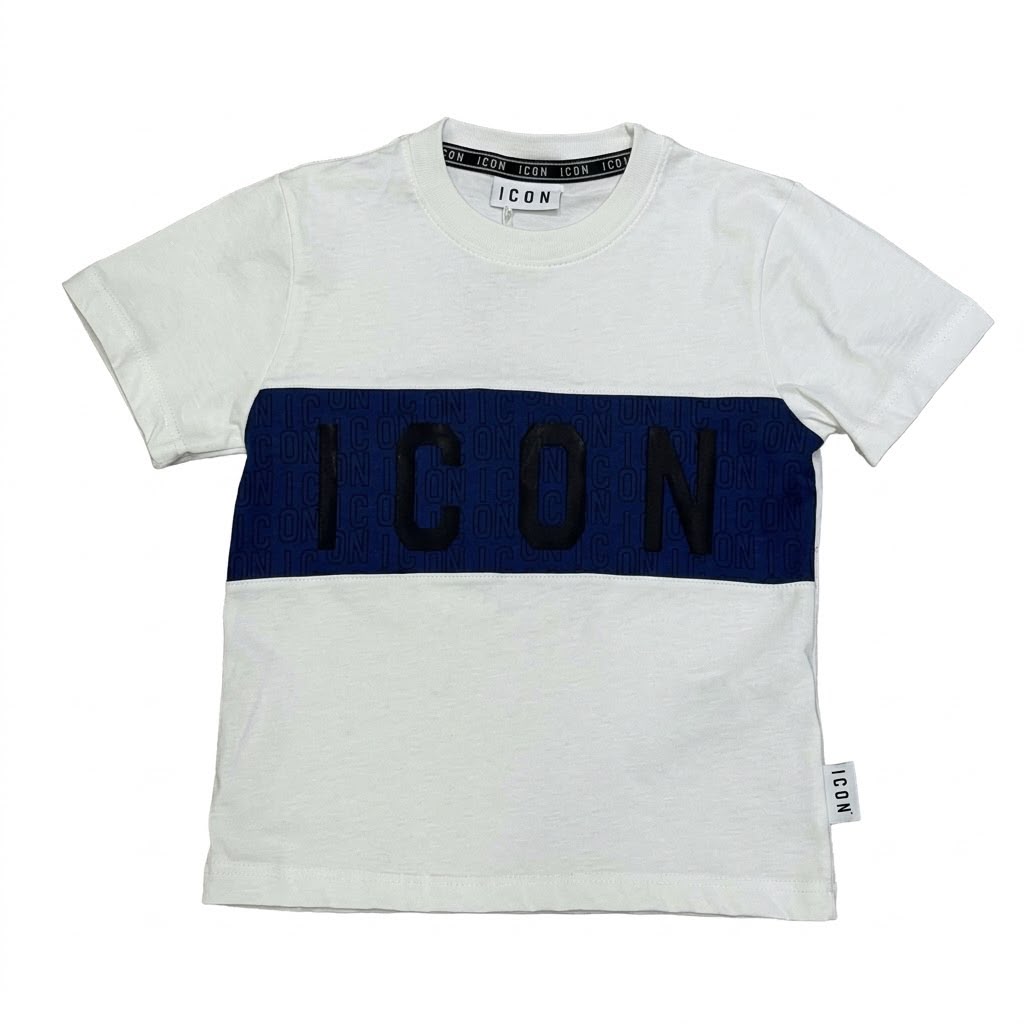 T-SHIRT MONOGRAMMA BAMBINO BIANCA