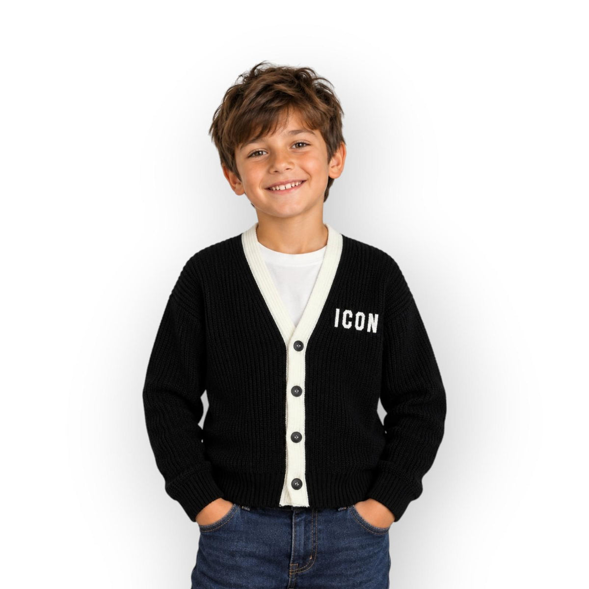 CARDIGAN BAMBINO NERO