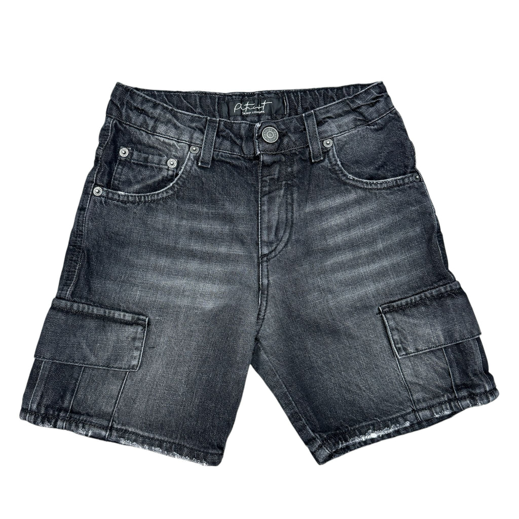 SHORT DENIM PATRIOT BAMBINO NERO