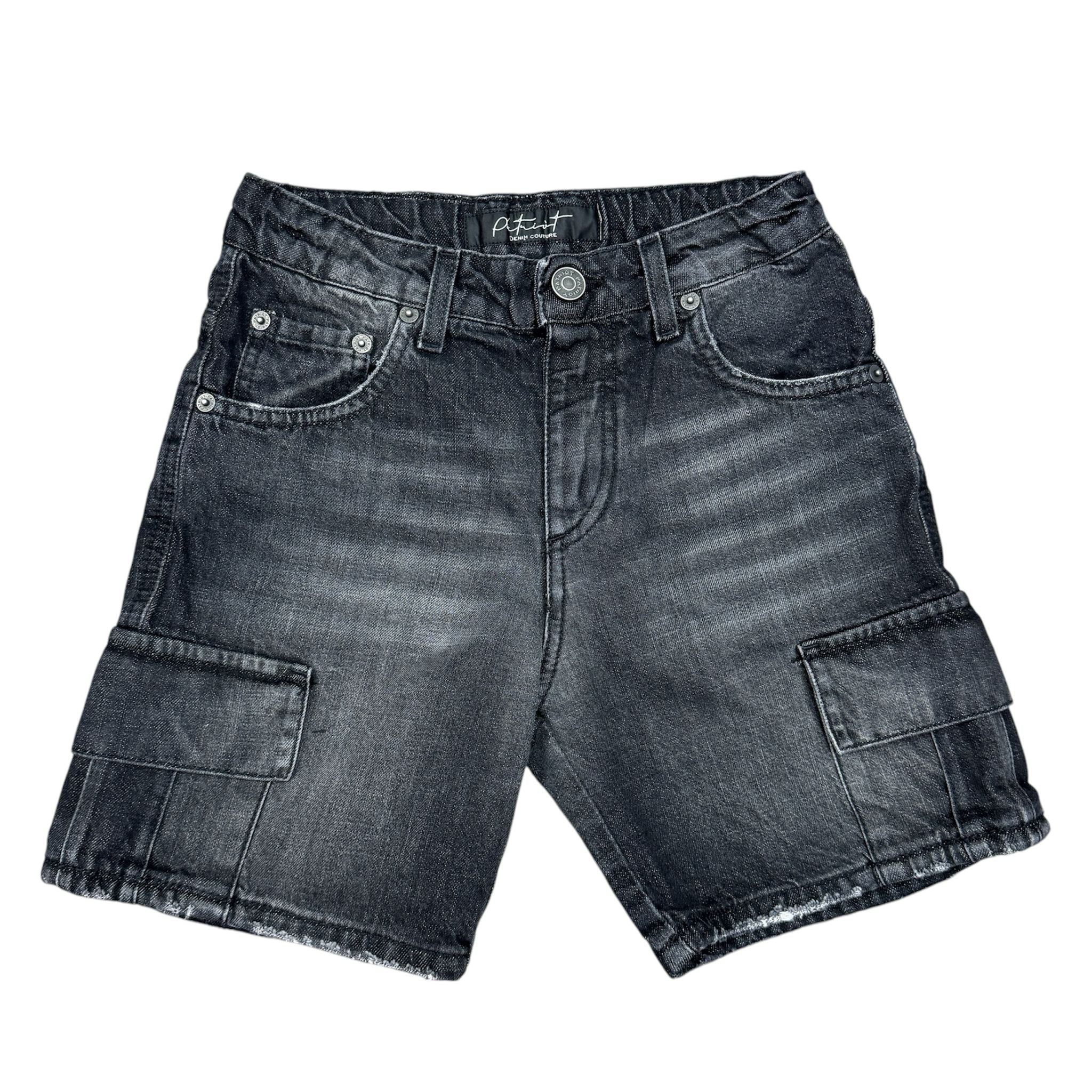SHORT DENIM PATRIOT BAMBINO NERO