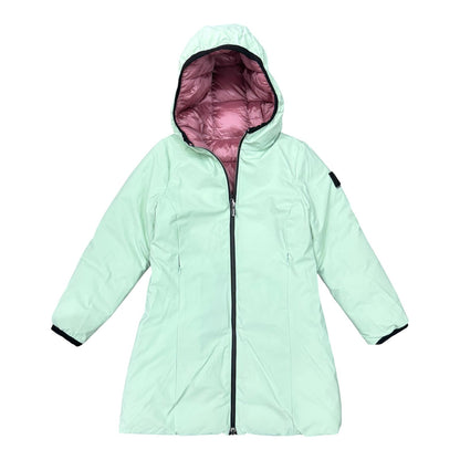 PIUMINO  REFRIGUE REVERSIBILE BAMBINA ROSA VERDE