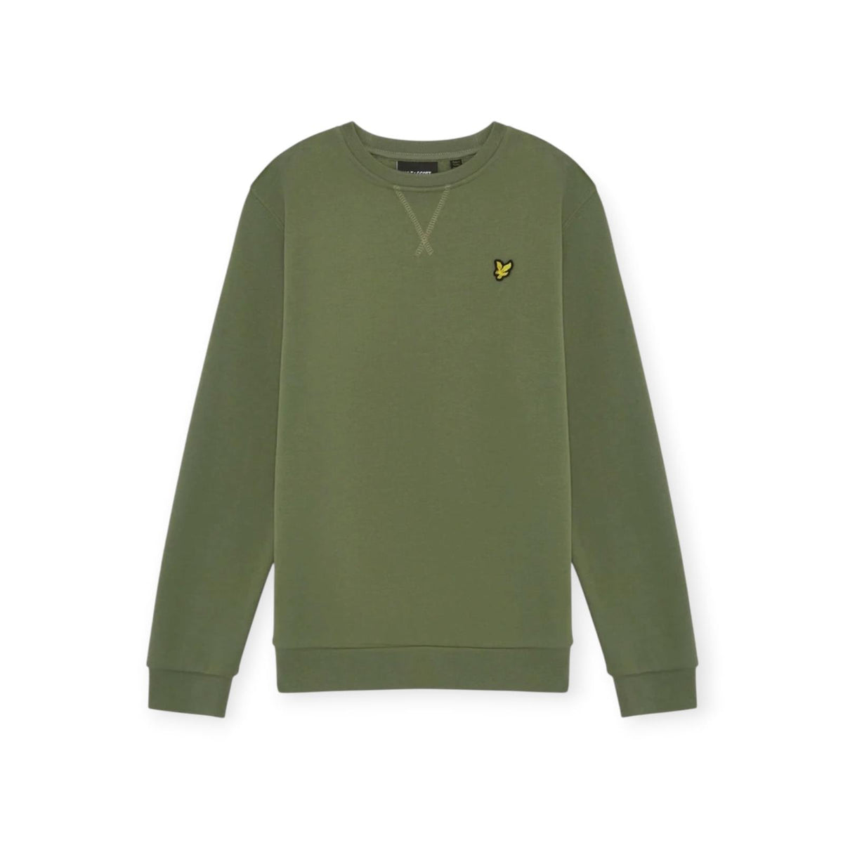 FELPA IN COTONE BAMBINO GIROCOLLO VERDE