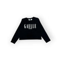 MAGLIA CROPPED BAMBINA NERA