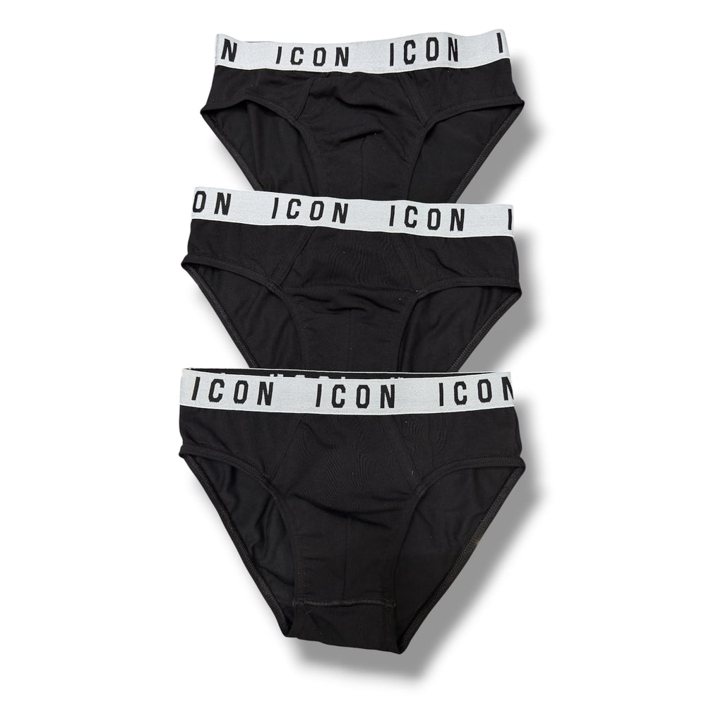 TRIPACK SLIP BAMBINO NERE