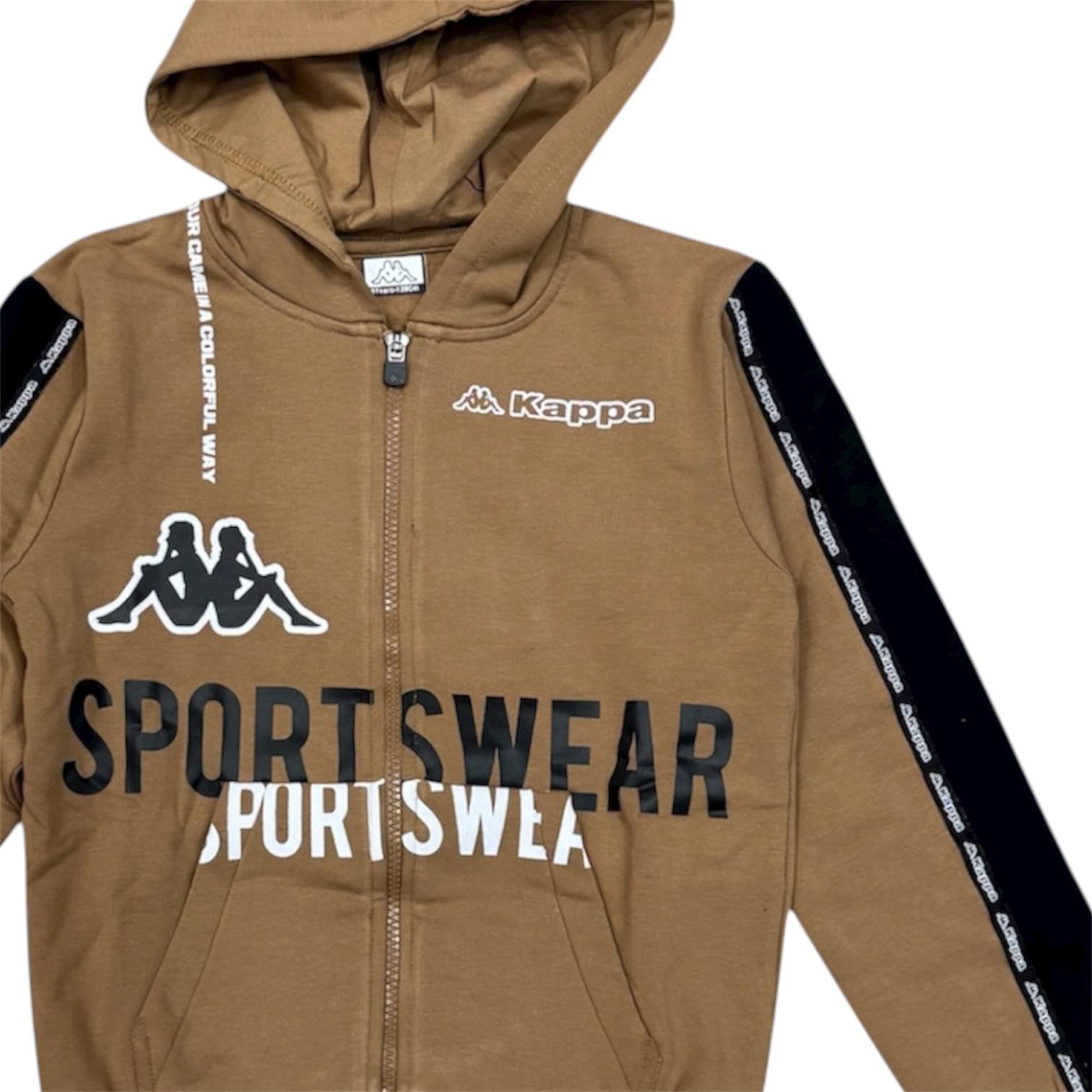 TUTA COMPLETA BAMBINO KAPPA MARRONE