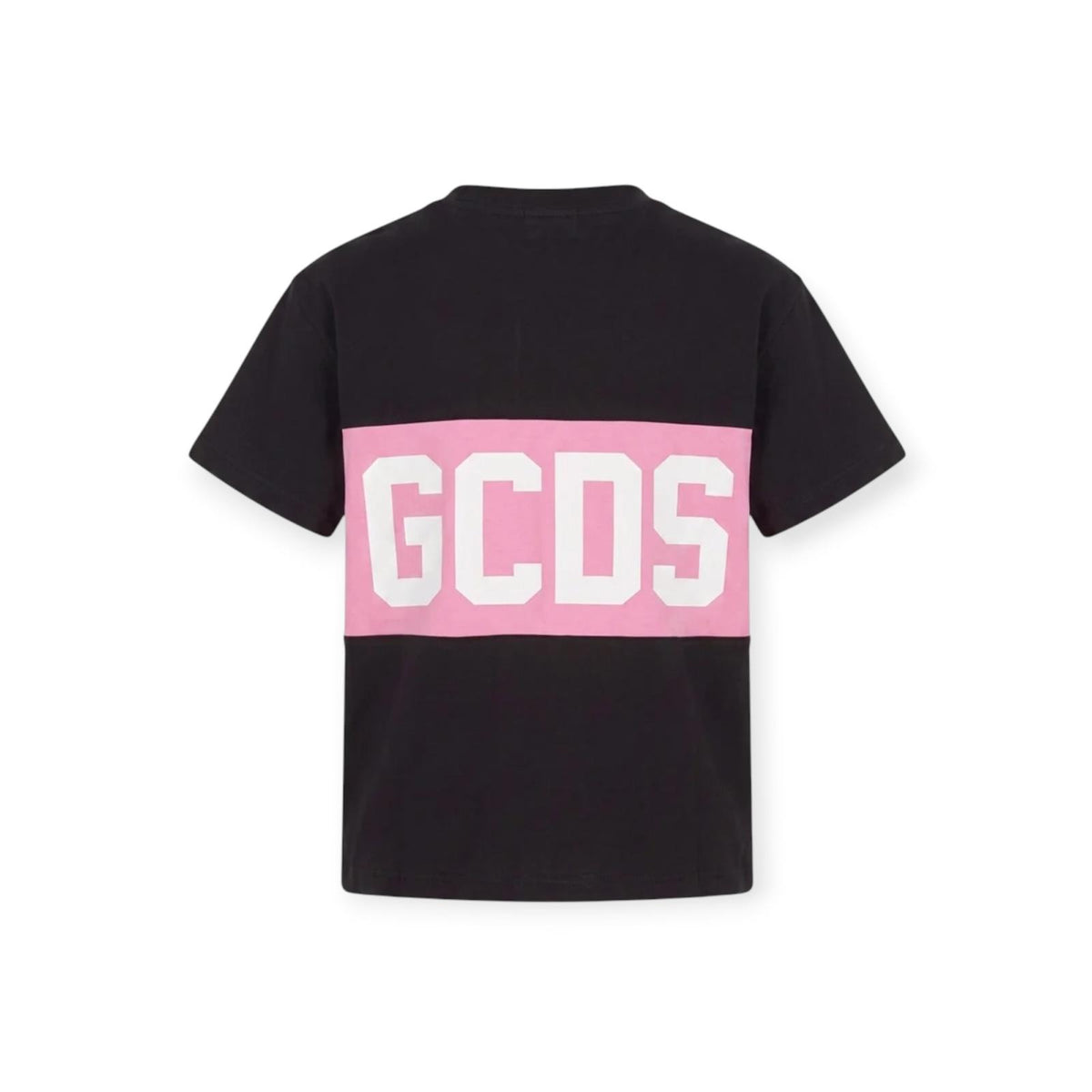 T-SHIRT BANDA LOGO NERA ROSA