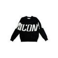 MAGLIONCINO LOGO BAMBINO NERO