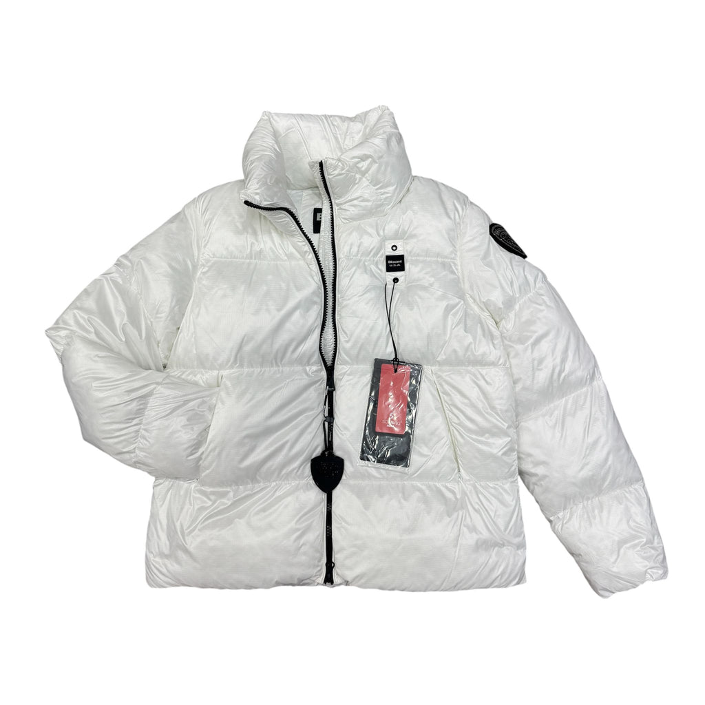 PIUMINO PINGREE BAMBINA BLAUER BIANCO