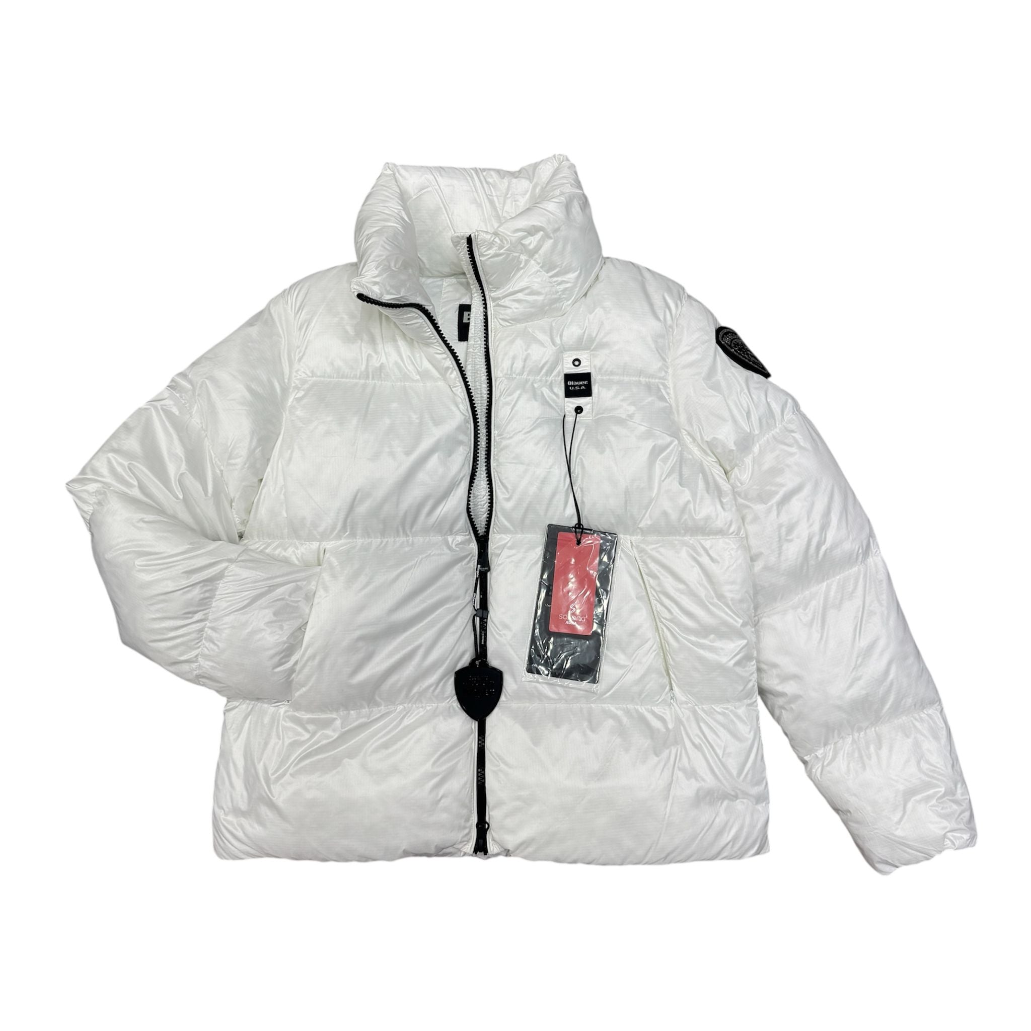 PIUMINO PINGREE BAMBINA BLAUER BIANCO