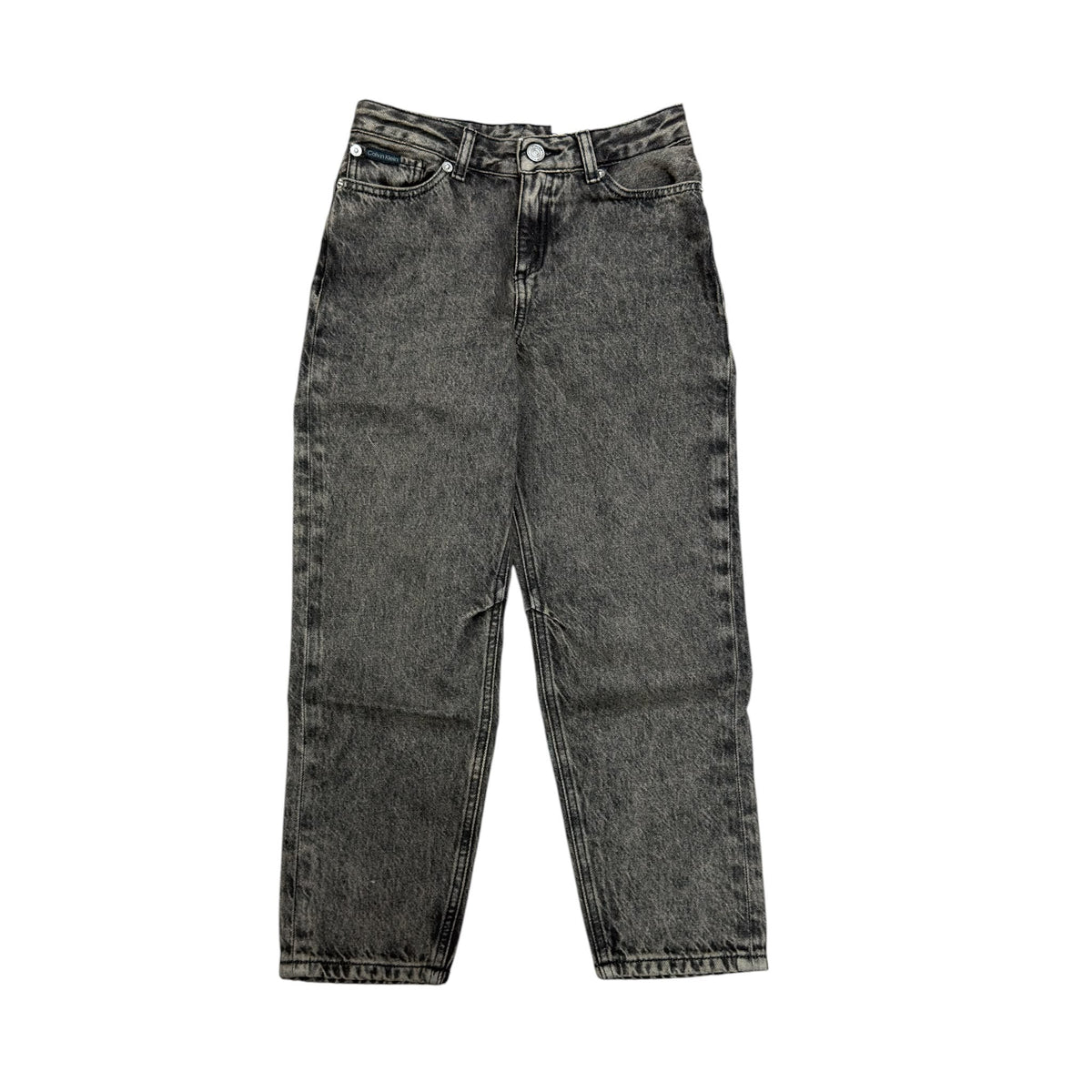 JEANS BARREL LEG BAMBINA NERO