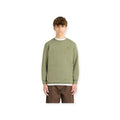 FELPA IN COTONE BAMBINO GIROCOLLO VERDE