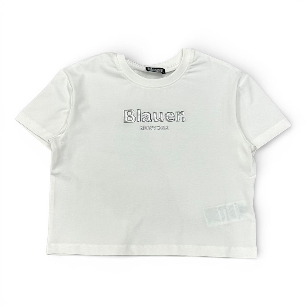 T-SHIRT IN COTONE BAMBINA BIANCA