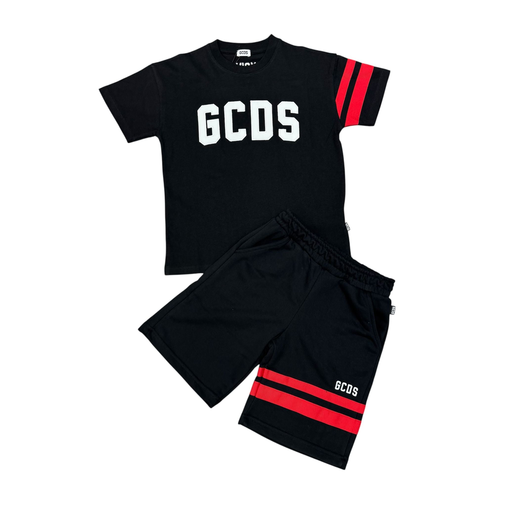 COMPLETO BAMBINO NERO ROSSO