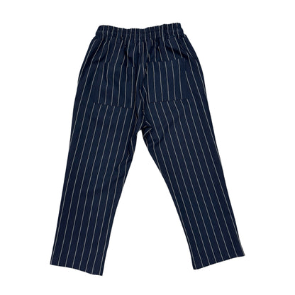 PANTALONE NEVER TOO BAMBINO BLU A RIGHE