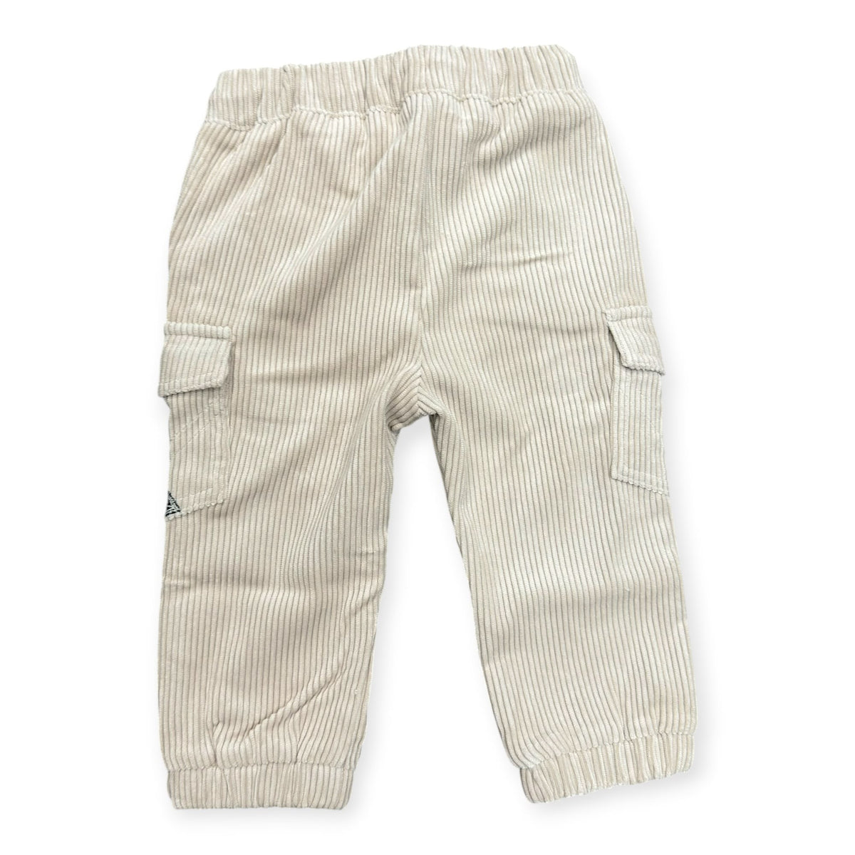 PANTALONE IN VELLUTO A COSTINE BAMBINO BEGE