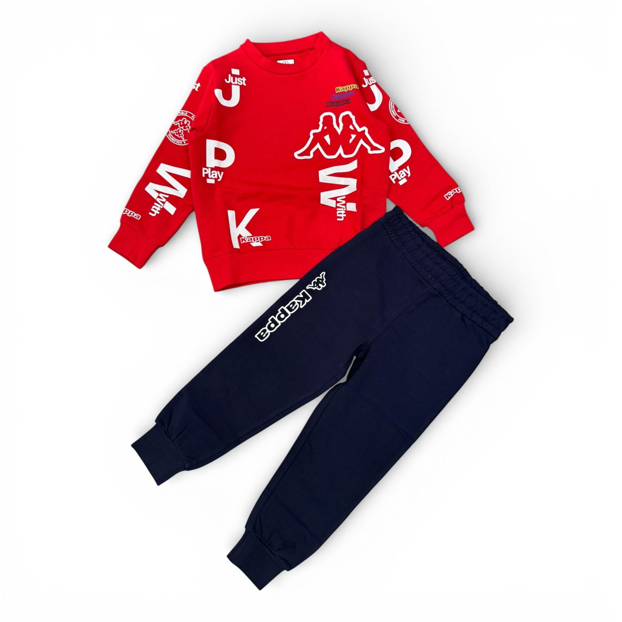 COMPLETO TUTA BAMBINO ROSSO BLU