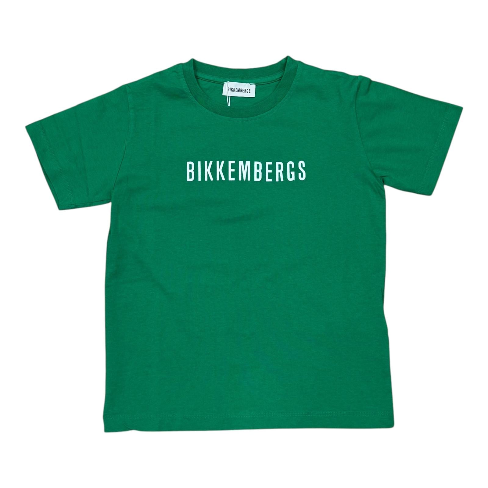 T-SHIRT BIKKEMBERGS BAMBINO VERDE