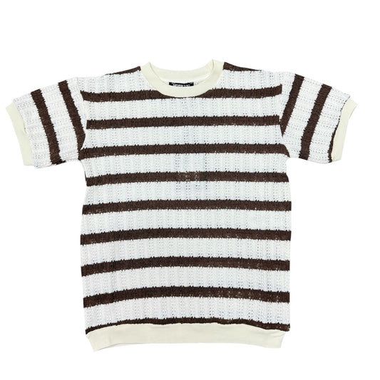 MAGLIA IN FILO NEVER TOO BAMBINO PANNA