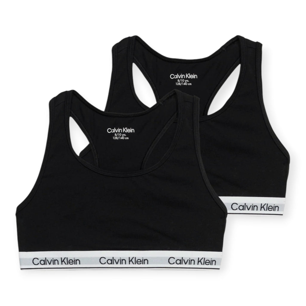 BRASSIERE BAMBINA IN CONFERIONE DA 2 NERO