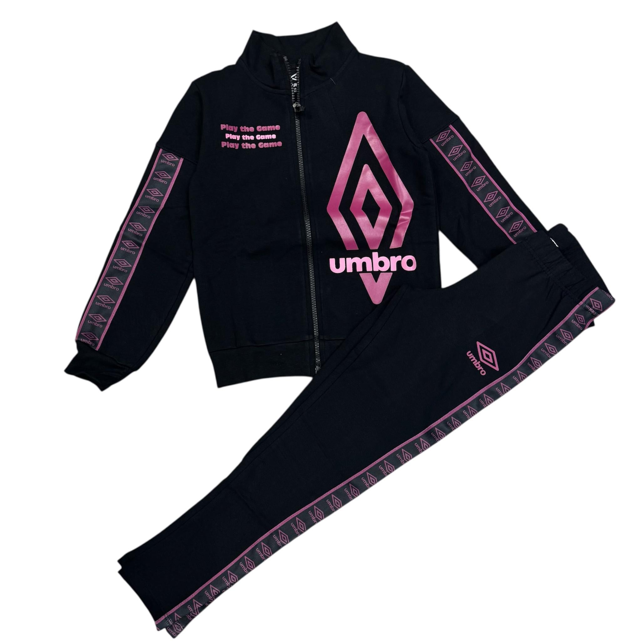 TUTA COMPLETA BAMBINA UMBRO NERA