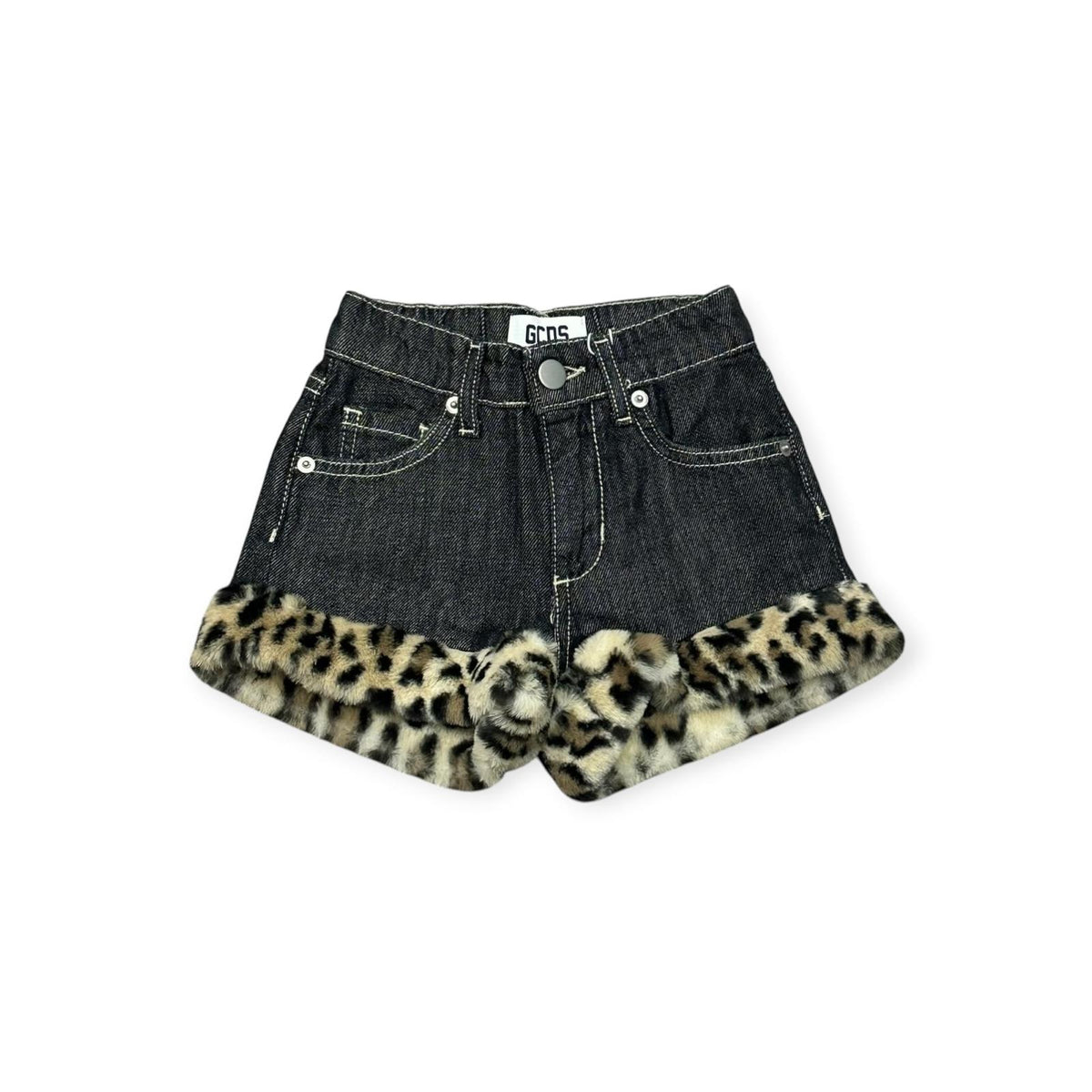 SHORT DENIM BAMBINA NERO