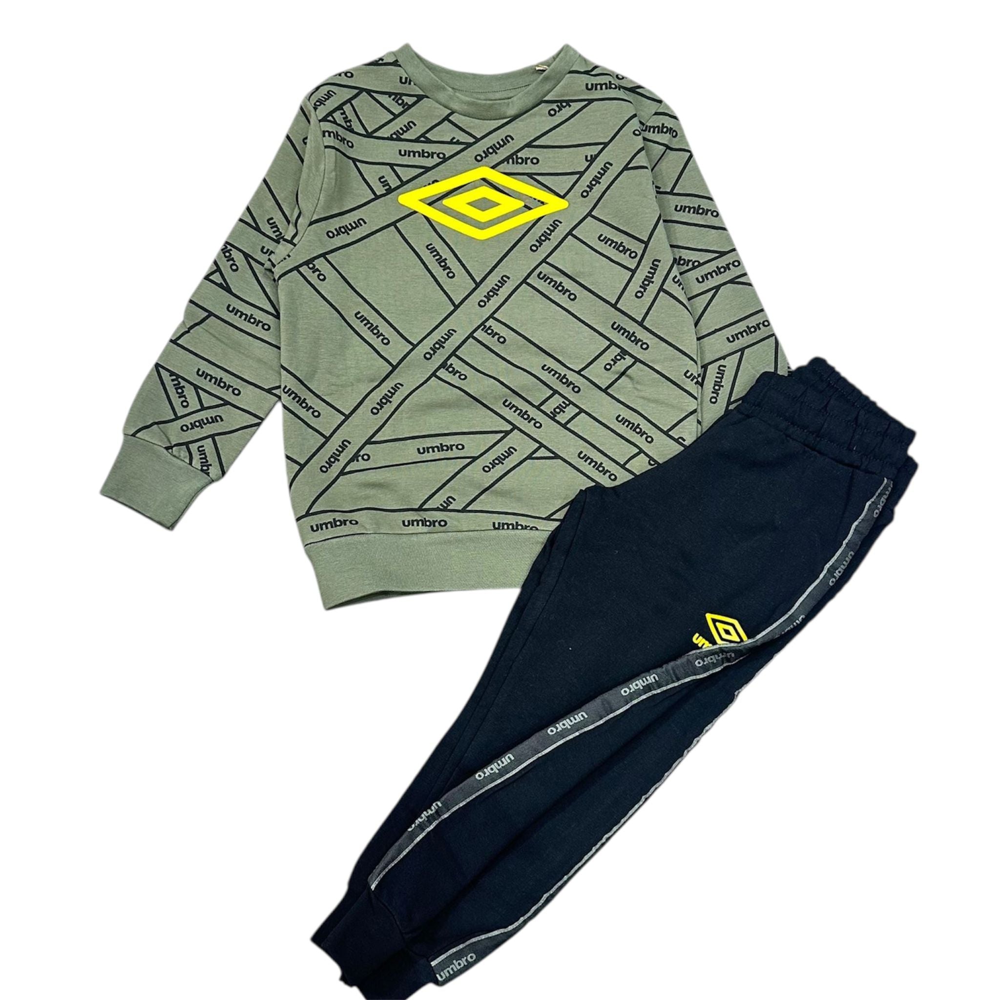 TUTA COMPLETA BAMBINO UMBRO VERDE