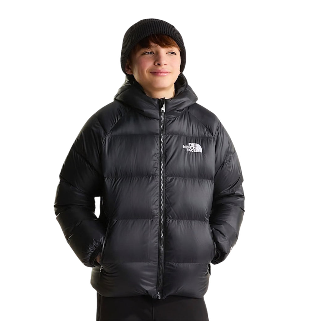 PIUMINO CON CAPPUCCIO BAMBINO NERO