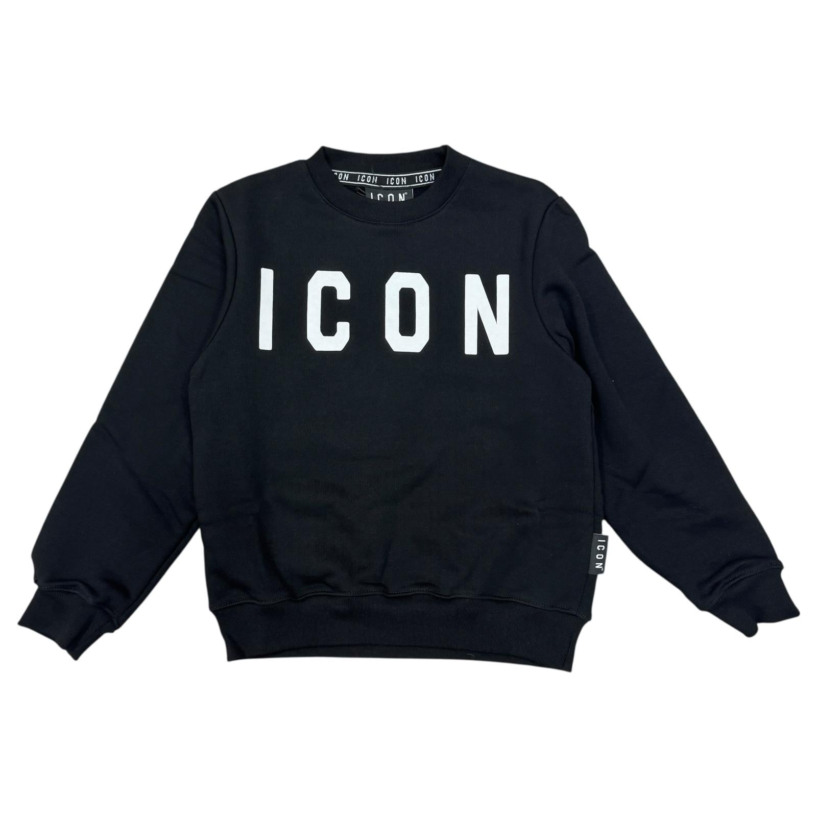 FELPA ICON BAMBINO NERA
