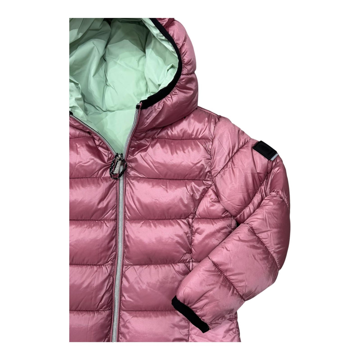 PIUMINO  REFRIGUE REVERSIBILE BAMBINA ROSA VERDE