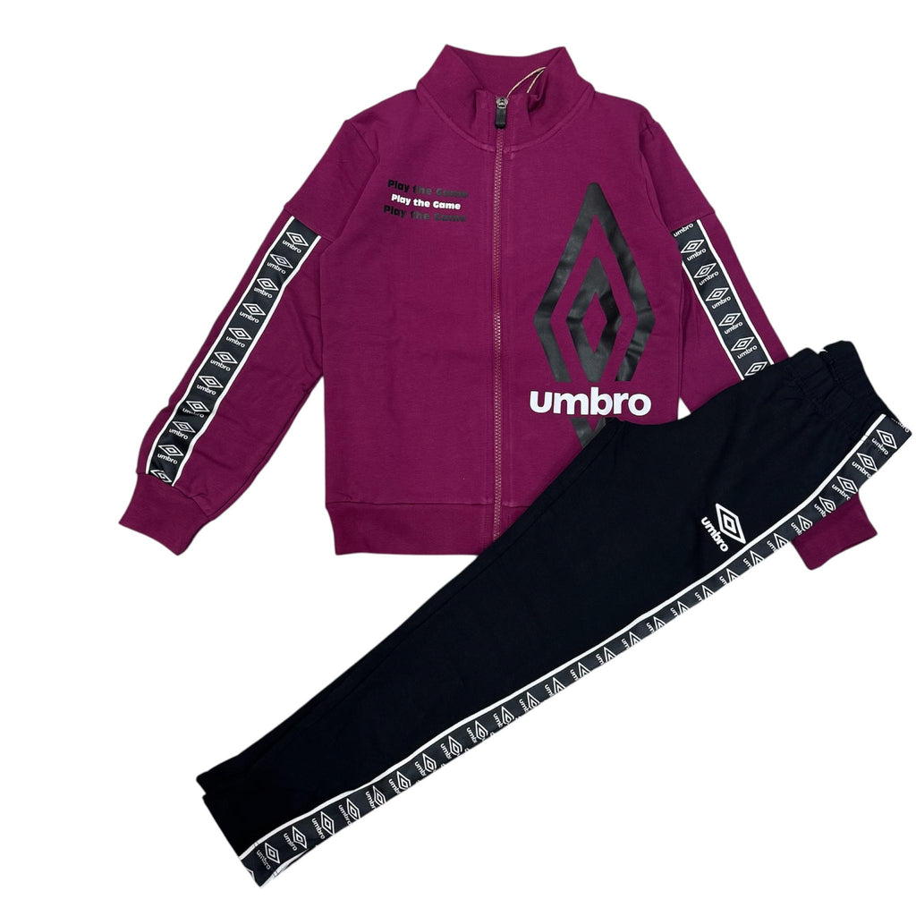 TUTA COMPLETA BAMBINA UMBRO VIOLA