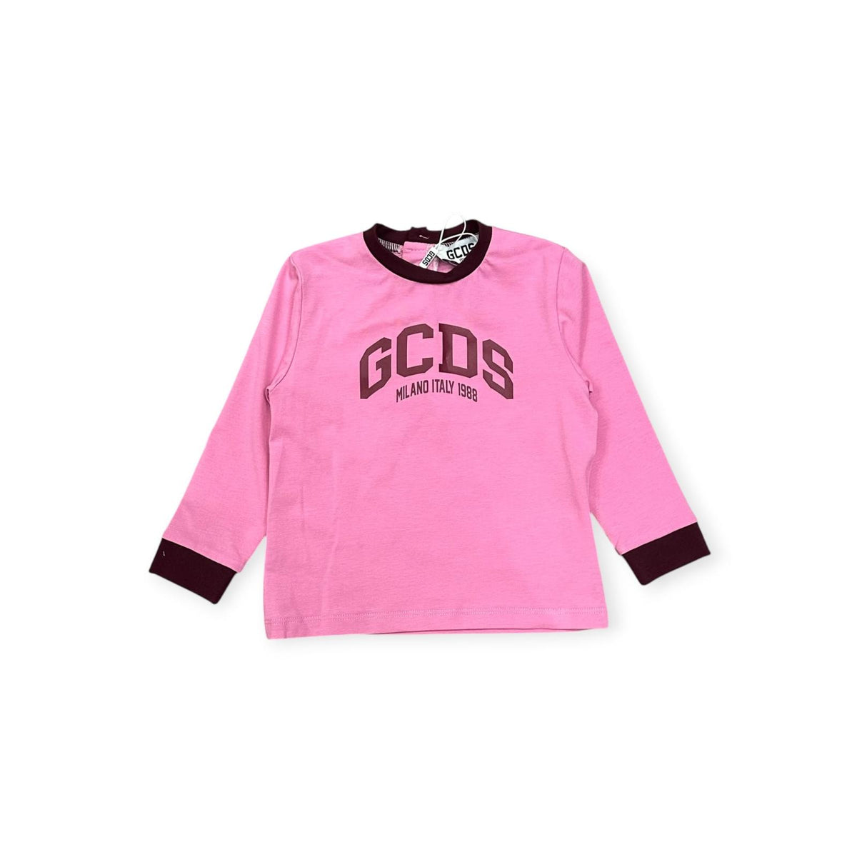MAGLIA IN COTONE BAMBINA ROSA