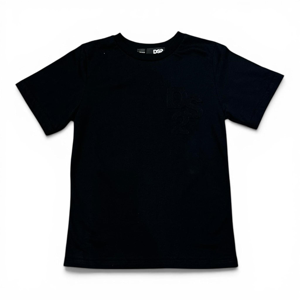 T-SHIRT RICAMO BAMBINO NERA