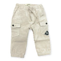 PANTALONE IN VELLUTO A COSTINE BAMBINO BEGE