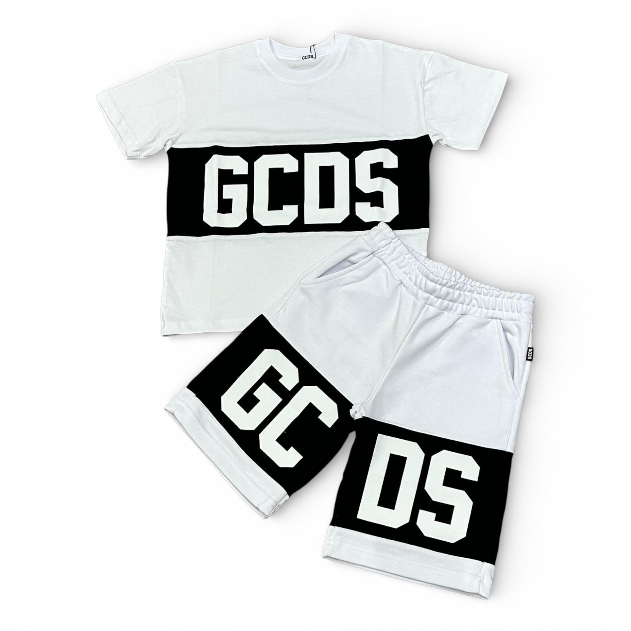 COMPLETO NERO CON BANDA BIANCO