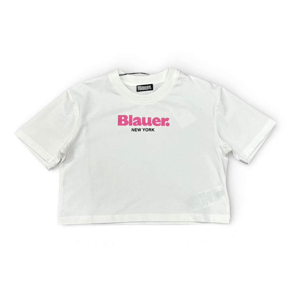 T-SHIRT IN COTONE BAMBINA BIANCA