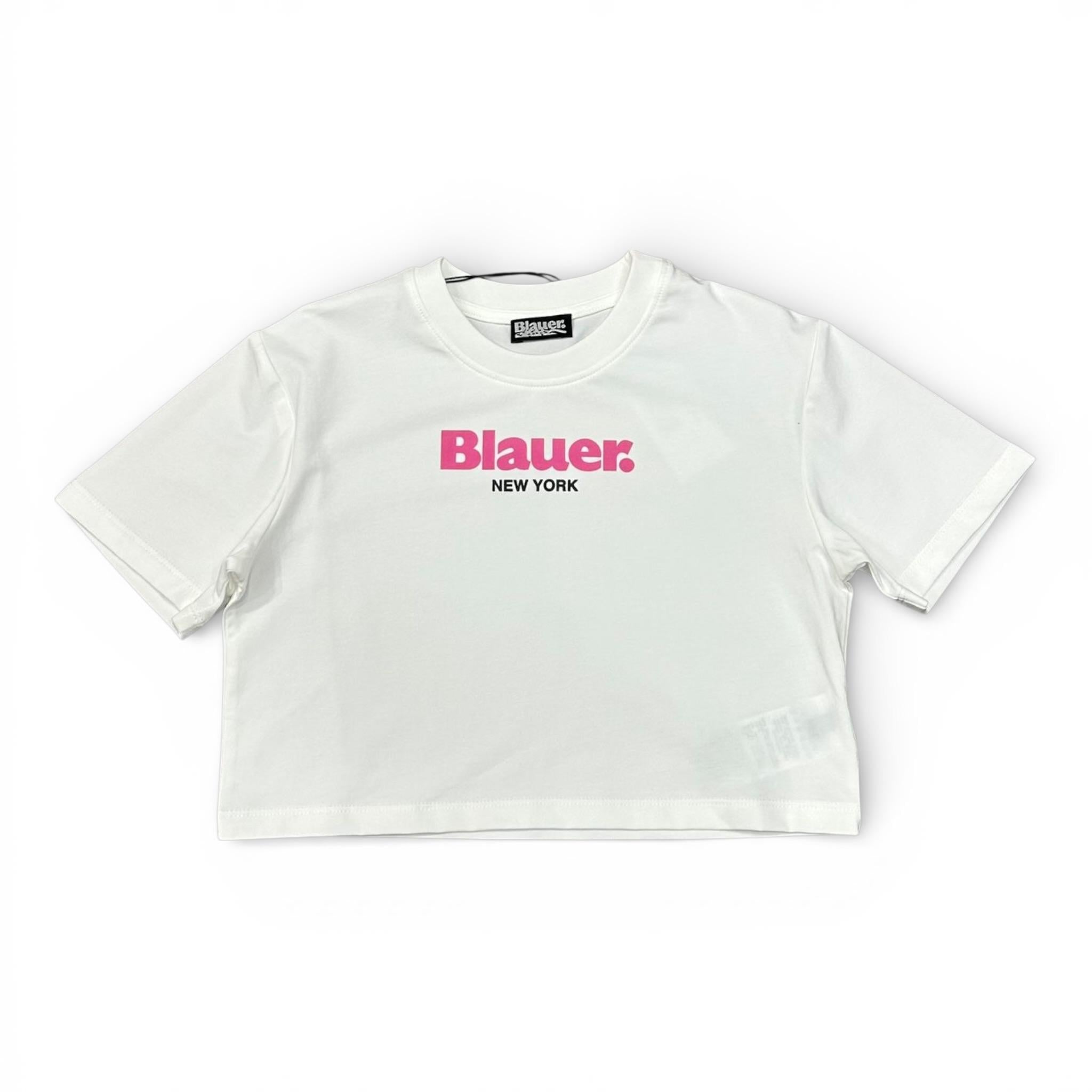 T-SHIRT IN COTONE BAMBINA BIANCA