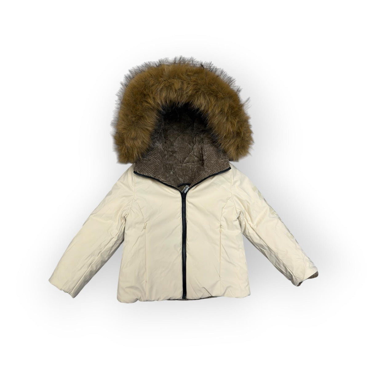 PIUMINO REVERSIBILE BAMBINA MARRONE