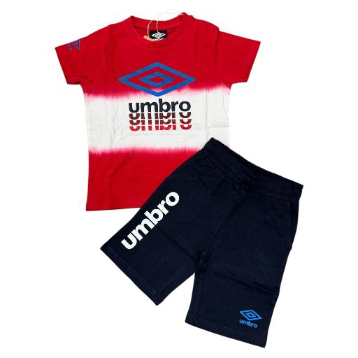 COMPLETO UMBRO BAMBINO ROSSO